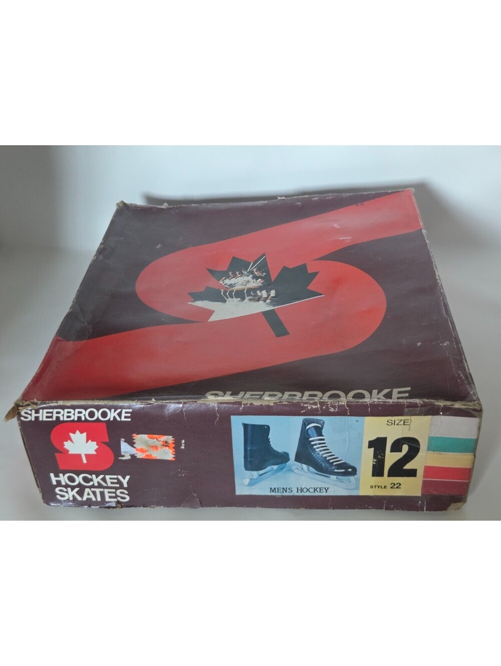 Vintage Sherbrooke Men’s Ice Hockey Skates Size 12 Style 22 With Original Box